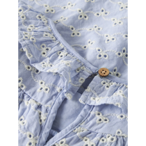 LIL ATELIER Skjorte Bluse Tessie Zen Blue
